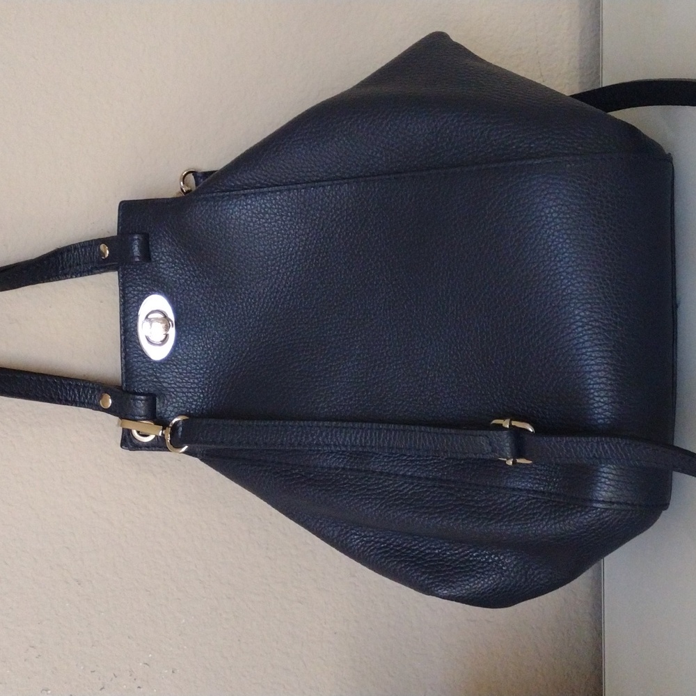 Anna Luchini Dark Blue Leather Purse